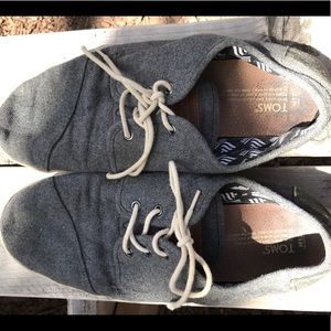 Toms men wool lace up sneakers
